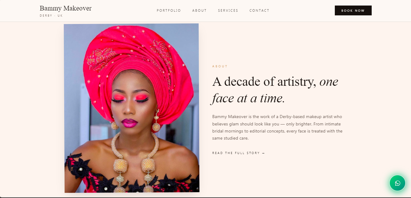 Bammy Makeover about section